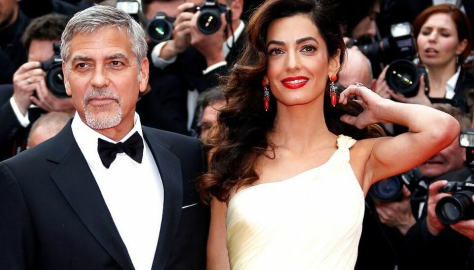 George Clooney bryder stilhed om tvillingegraviditet Amal og George Clooney venter tvillinger. Foto: Eric Gaillard/Scanpix (Arkivfoto)