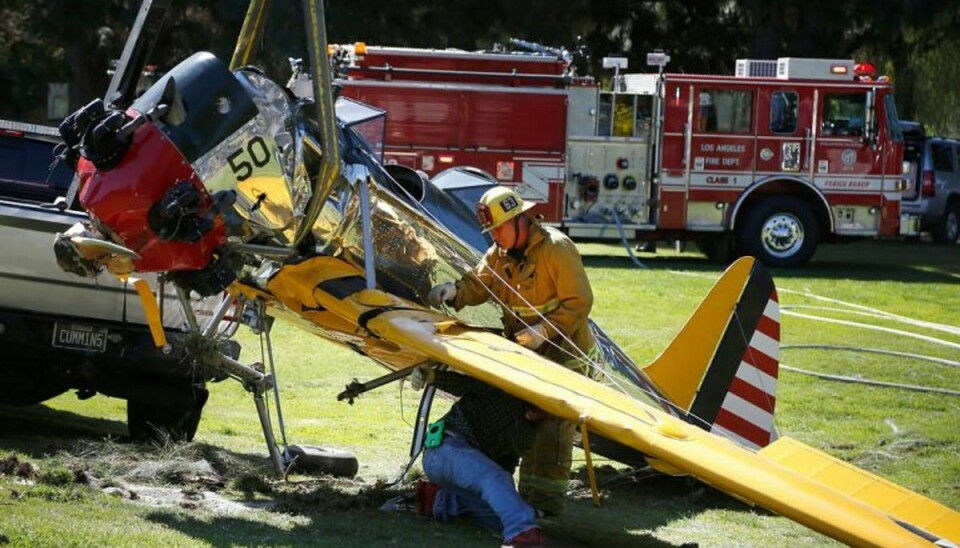 Hollywood-veteranen tog fejl af landingsbanen og taxibanen, da han skulle lande sit lille sportsfly. Arkivfoto: LUCY NICHOLSON/Scanpix