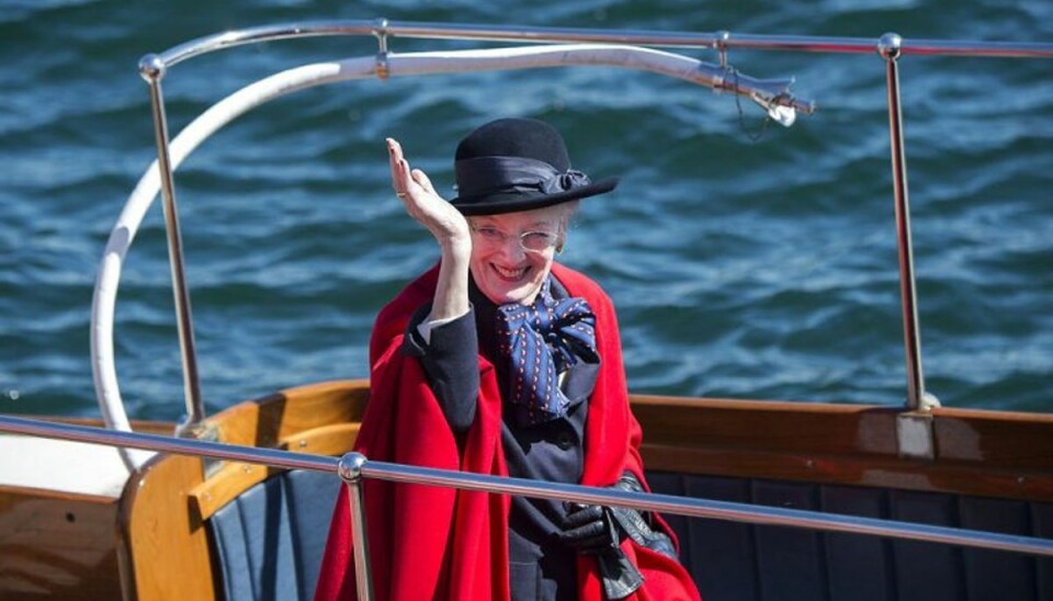 Onsdag gik dronning Margrethe om bord på Kongeskibet Dannebrog for første gang i år. Foto: Keld Navntoft/Scanpix Onsdag gik dronning Margrethe om bord på Kongeskibet Dannebrog for første gang i år. Foto: Keld Navntoft/Scanpix
