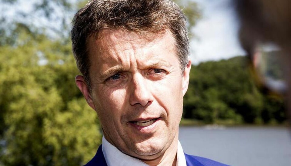 Fart over kronprins Frederik Kronprinsen løb mange kilometer i et triathlon-løb. Foto: Uffe Weng/Scanpix