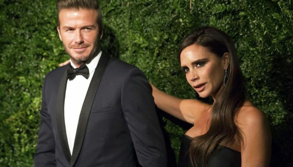 Det celebre jetset-par David og Victoria Beckham har været kærester i 20 år og er forældre til fire børn. Foto: Neil Hall/Scanpix (Arkivfoto)