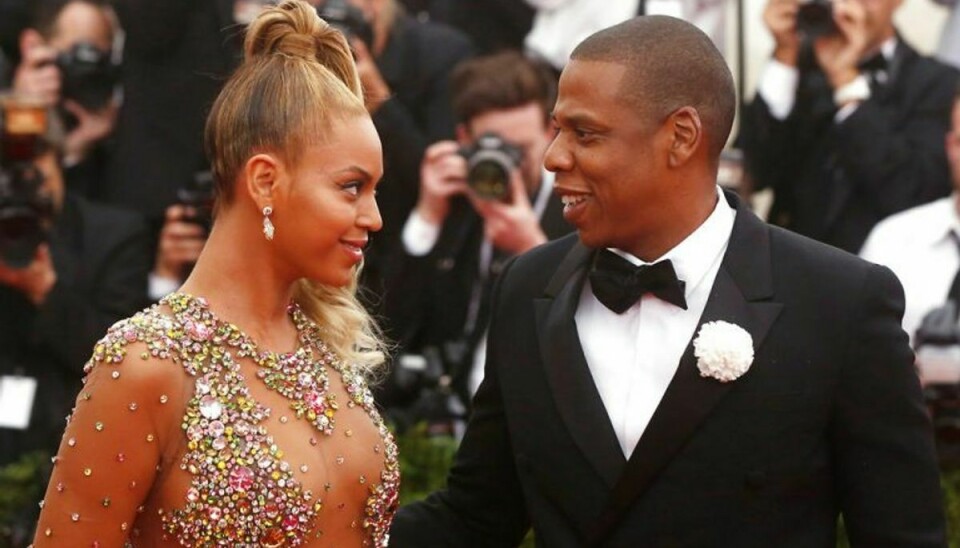 En lækket overvågningsvideo fra 2014 viste Solange lange ud efter Jay-Z, men i dag har de et fint forhold. Her ses Beyoncé og Jay-Z. Foto: Lucas Jackson/Scanpix (Arkivfoto)
