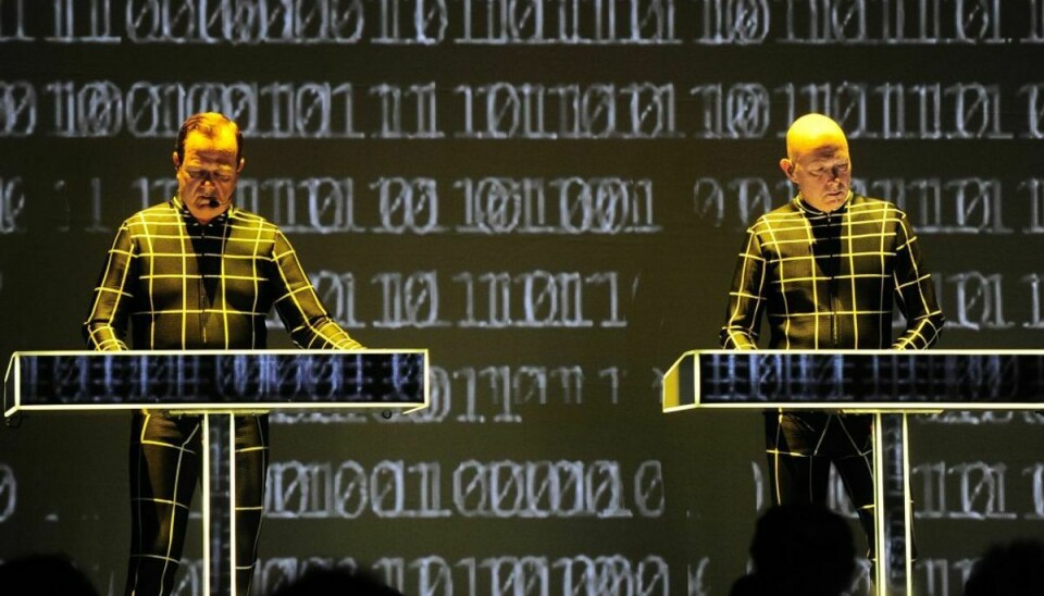 Den tyske musikgruppe Kraftwerk, som er kendt for sin elektroniske musik, spiller til sommer på den københavnske festival Haven. Foto: Scanpix/Ander Gillenea