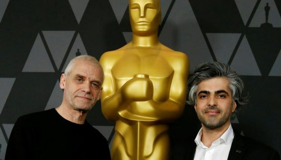 Instruktør bag nattens største danske Oscar-håb var tæt på at give op Soren Steen Jespersen og Kareem Abeed er nomineret for “Last Men in Aleppo”. Følg med på Kendte.dk for at se, hvordan det går filmen natten til mandag den 5. marts. Foto: Mario Anzuoni/Scanpix