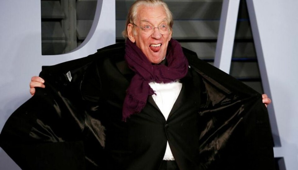 Donald Sutherland til Oscar-festen. Foto: Danny Moloshok/Scanpix. Donald Sutherland til Oscar-festen. Foto: Danny Moloshok/Scanpix.