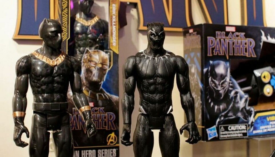 Black Panther-legetøjet hitter i lige så stor grad, som filmen selv har gjort det på ingen tid. Foto: Eduardo Munoz Alvarez/Scanpix Black Panther-legetøjet hitter i lige så stor grad, som filmen selv har gjort det på ingen tid. Foto: Eduardo Munoz Alvarez/Scanpix