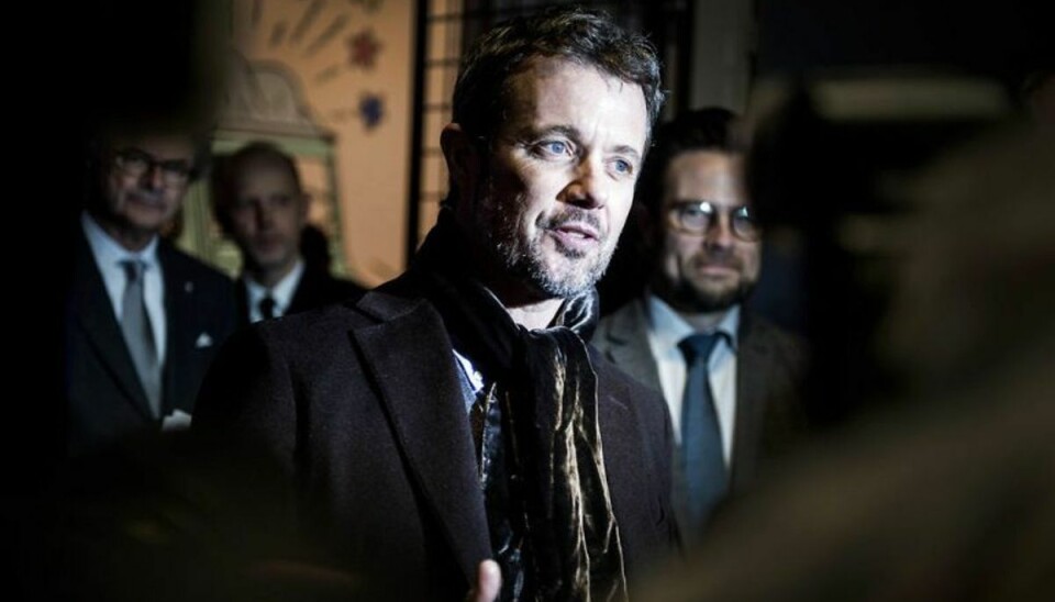 Kronprins Frederik overværede åbningen af udstillingen om kunstneren Hergé. Foto: Tim Kildeborg Jensen/Scanpix. Kronprins Frederik overværede åbningen af udstillingen om kunstneren Hergé. Foto: Tim Kildeborg Jensen/Scanpix.