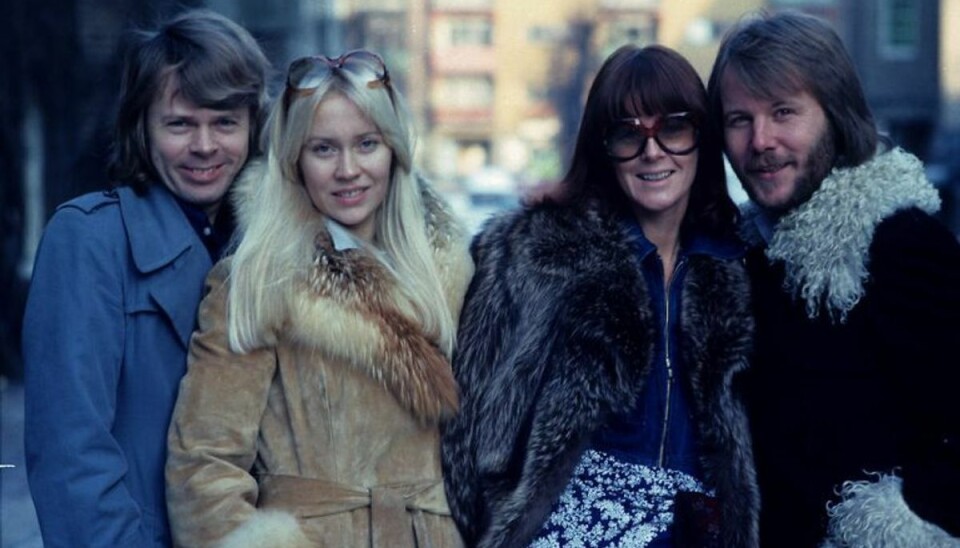 ABBA. fv. Björn Ulvaeus, Agnetha Fältskog, Anni-Frid Lyngstad, Benny Andersson. KLIK for flere billeder. Foto: Jørgen Jessen/Scanpix.