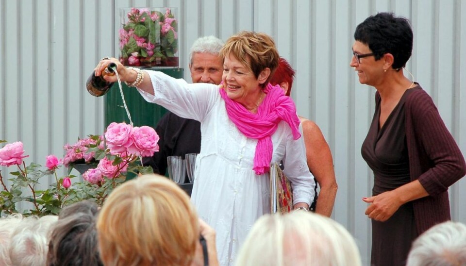 Ghita Nørby døber ny rose