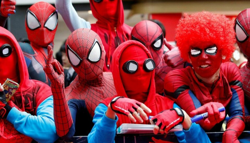 Spider-Man har fans verden over. Nu er en af edderkoppemandens opfindere død. Steve Ditko blev fundet død 29. juni, 90 år gammel. Foto: Kim Kyung-Hoon/Scanpix.