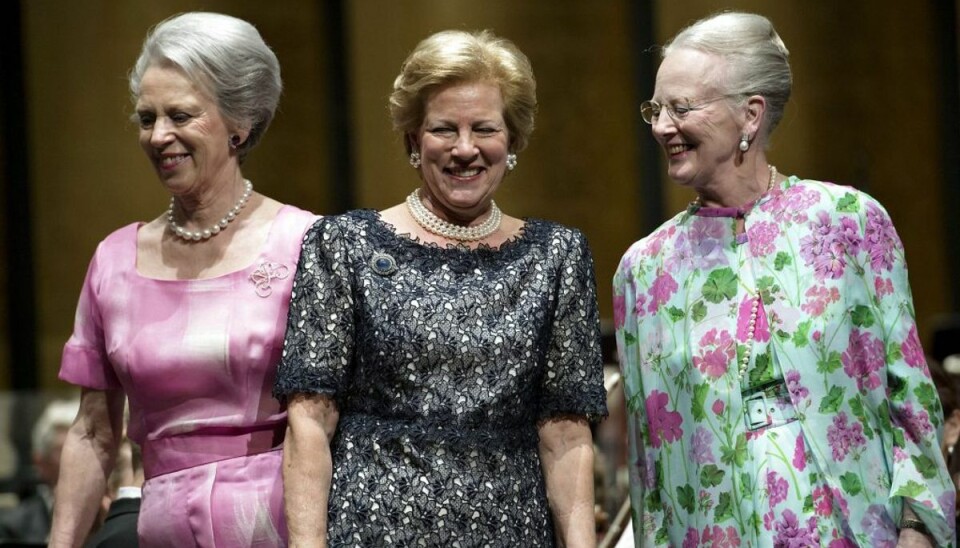 Dronning Margrethe, prinsesse Benedikte og Dronning Anne-Marie. Foto: Keld Navntoft.dk. Dronning Margrethe, prinsesse Benedikte og Dronning Anne-Marie. Foto: Keld Navntoft.dk.