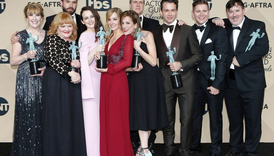 Verdensberømt kultserie bliver til film Her ses skuespillerne fra serien ved Screen Actors Guild-prisen i 2016. Foto: Mike Blake/Scanpix