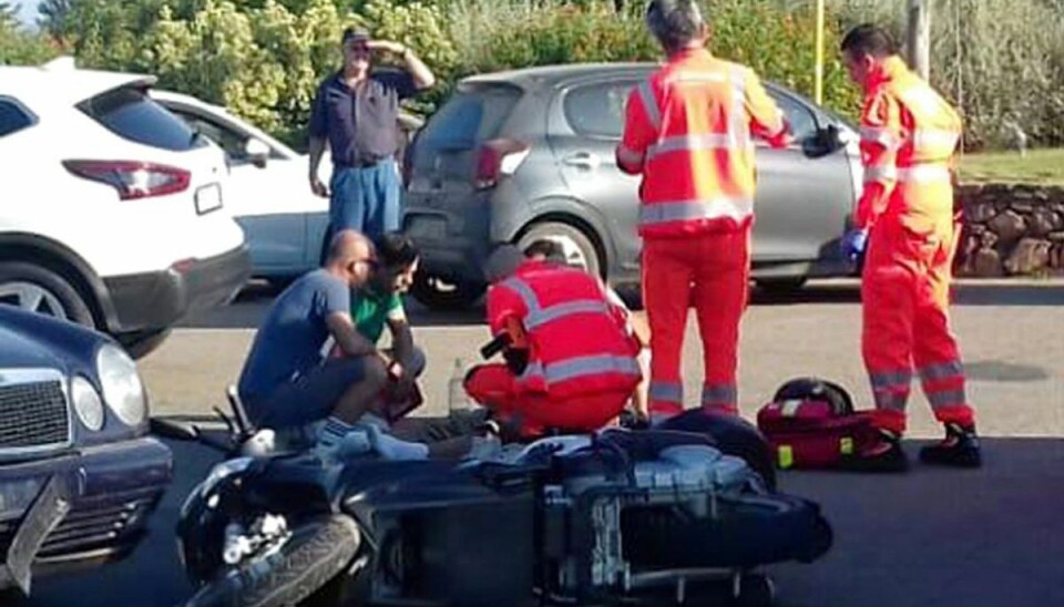 Her er verdensstjernen involveret i trafikuheld