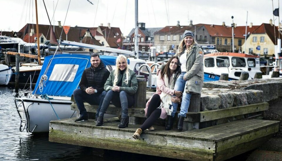 Familien fra Bryggen; Cengiz, Linse, Geggo og Didde ses fra venstre mod højre. (Foto: Ida Guldbæk Arentsen/Scanpix)