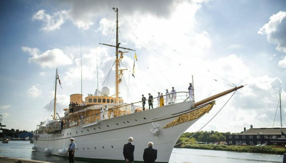 Hendes Majestæt Dronningen ankom med Kongeskibet Dannebrog til Honnørkajen i Haderslev 19. juli 2018. Klik videre og se de fantastiske billeder. (Foto: Frank Cilius/Ritzau Scanpix) Hendes Majestæt Dronningen ankom med Kongeskibet Dannebrog til Honnørkajen i Haderslev 19. juli 2018. Klik videre og se de fantastiske billeder. (Foto: Frank Cilius/Ritzau Scanpix)