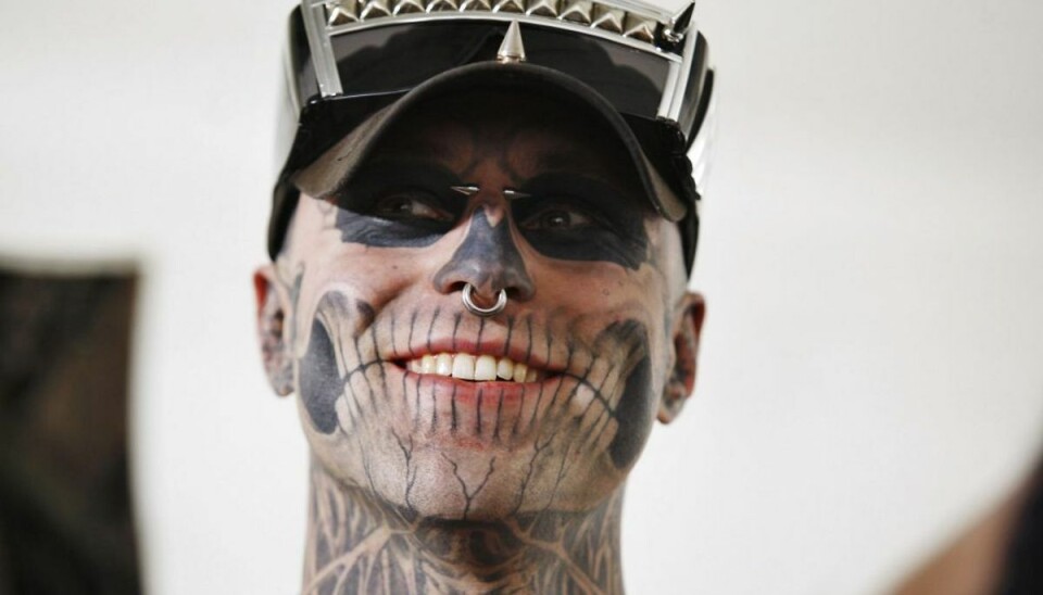Modellen og kendissen Zombie Boy blev 32 år gammel. (Foto: Scanpix) Modellen og kendissen Zombie Boy blev 32 år gammel. (Foto: Scanpix)