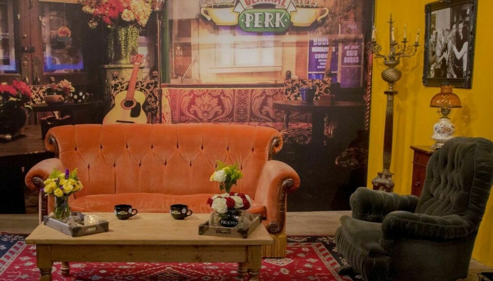 Friends løb over skærmen fra 1994 til 2004. Scenerne fra sofagruppen i Central Perk caféen er blandt de mange mindeværdige fra den populære serie. Foto:Scanpix/Brendan McDermid