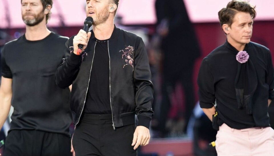 Det britiske boyband Take That spiller koncert i KB Hallen i København den 21. juni 2019. Det skriver Ritzau, fredag den 21. september 2018.. (Foto: Dave Hogan for One Love Manchester/Ritzau Scanpix Det britiske boyband Take That spiller koncert i KB Hallen i København den 21. juni 2019. Det skriver Ritzau, fredag den 21. september 2018.. (Foto: Dave Hogan for One Love Manchester/Ritzau Scanpix