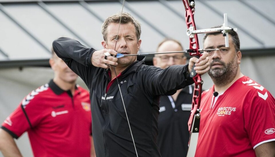 Kronprins Frederik bliver angiveligt blandt deltagerne ved Invictus Games i Sydney oktober sammen med David Beckahm. (Foto: Claus Fisker/Ritzau Scanpix)