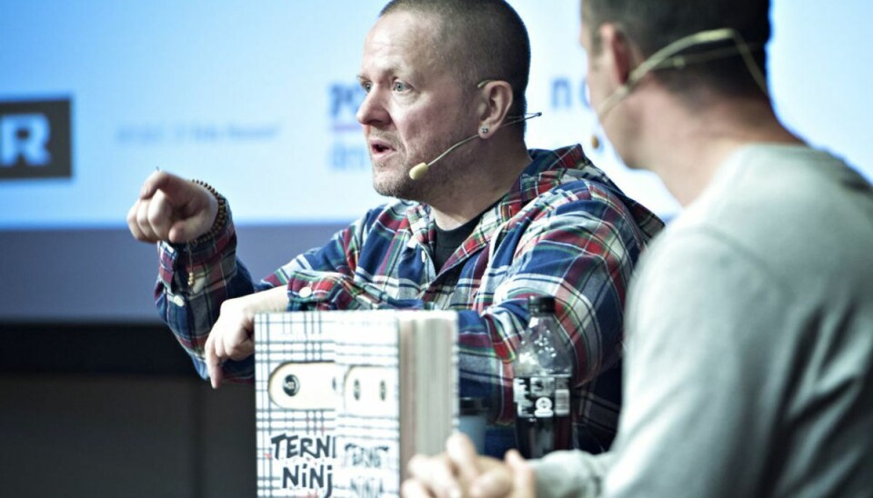 Anders Matthesen har travlt for tiden. Hans bog ‘Ternet Ninja’ udkommer senere i år, men netop nu misbruges hans navn i omfattende svindelnummer. Foto: Jens Nørgaard Larsen/Scanpix