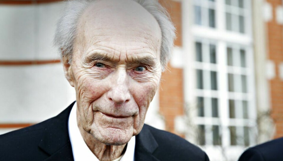 Den norske Vemork-veteran Joachim Rønneberg døde natten til søndag, 99 år gammel. Foto: Scanpix
