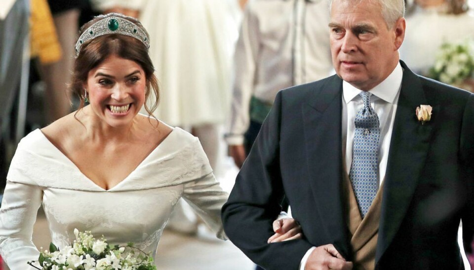 Sådan ser en prinssesse ud kort før hun siger ja Prinsesse Eugenie blev gift fredag. Foto: ScanpixYui Mok/Pool via REUTERS