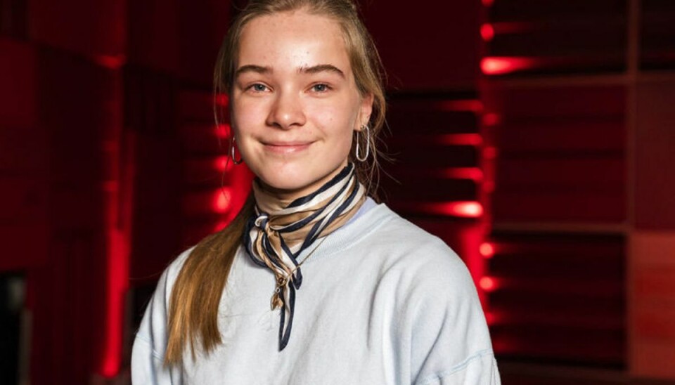 Safina Coster-Waldau, datter af Nicolaj, der spiller Simone ved DR pressemøde om årets julekalender “Theo og den Magiske Talisman” i DRs koncerthus tirsdag den 13. november 2018. (foto: Martin Sylvest/Scanpix Ritzau Scanpix 2018)