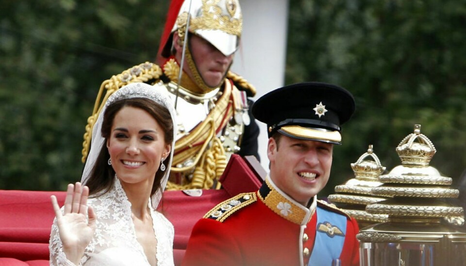 Ved prins William og hertuginde Kates bryllup i 2011 blev gæsterne bedt om at donere penge til en anti-mobbeorganisation. (Foto: Scanpix)