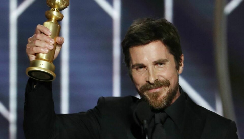 Christian Bale holdt en takketale, der har fået mange til at .. tale.. Se mange flere billeder fra nattens prisuddeling her i galleriet. Foto: Scanpix