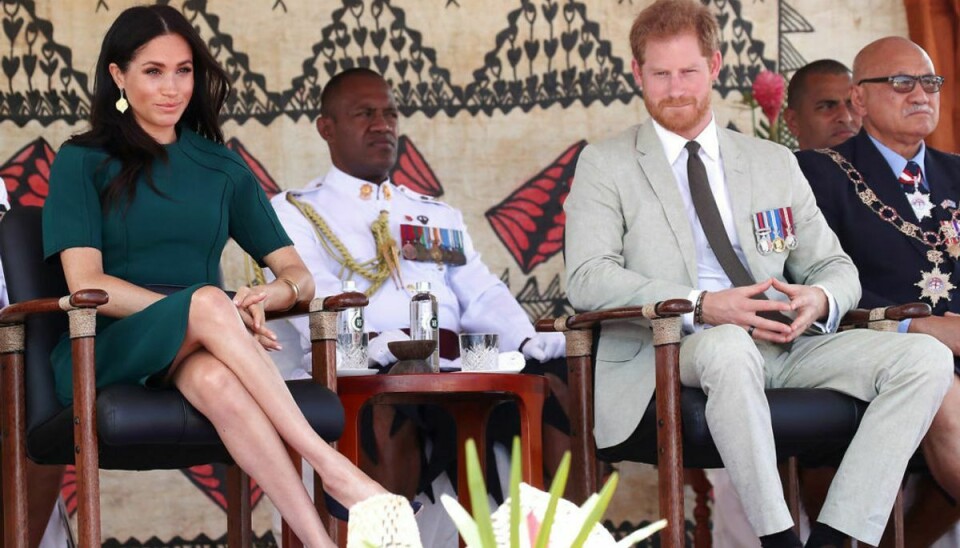 Meghan og Harry, her på besøg i Fiji, hylder på instagram Commonwealth, der i år fejrer 70 års jubilæum. Samtidig opfordrer de til, at folk støtter op om katastroferamte Mozambique. Foto: Scanpix/Chris Jackson/Pool via REUTERS