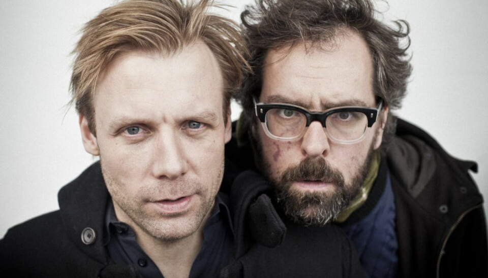 Ren stjerneparade bag ny tegnefilm De to krøllede hjerner Mikael Wulff og Anders Morgenthaler. (Foto: Scanpix)