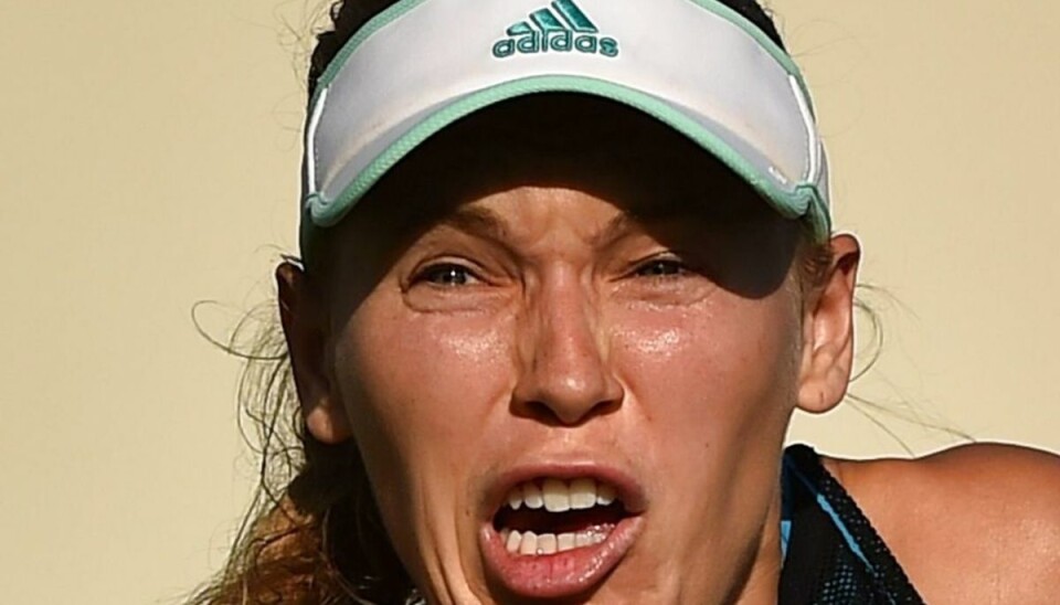 Åh nej: Wozniacki i klam oplevelse under Wimbledon