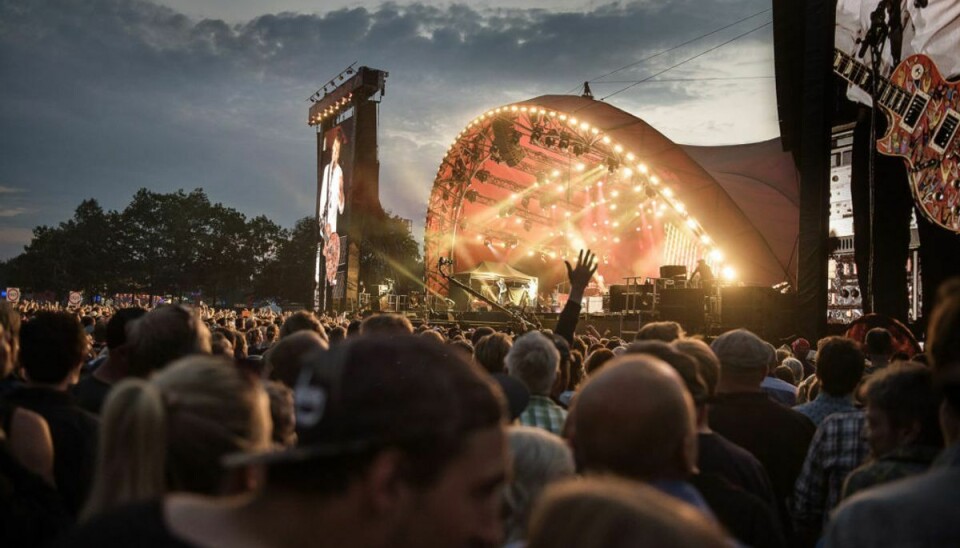 Over 130.000 mennesker deltager i dag i Roskilde Festival. KLIK OG SE OMRÅDERNE, DER KAN FORSVINDE. Foto: Scanpix