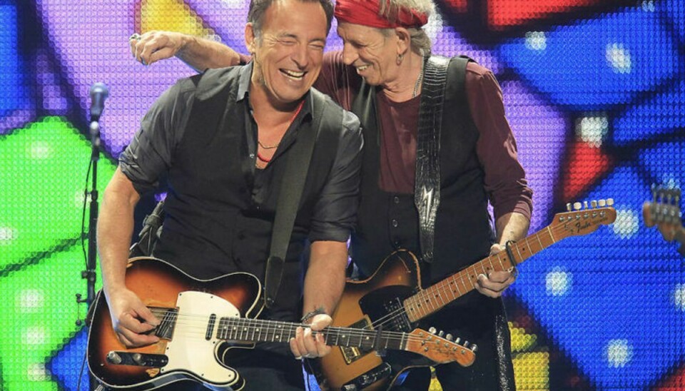 Bruce Springsteen og Keith Richards har også optrådt sammen. Foto: Scanpix