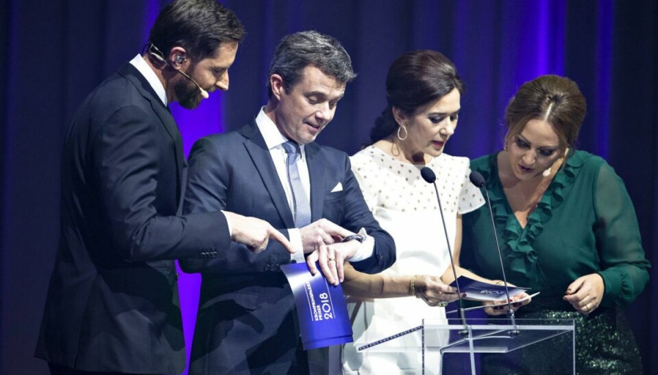 Igen i år er det Kåre Quist og Stéphanie Surrugue, der er værter ved prisuddelingen. Her fra 2018. KLIK for flere billeder. (Foto: Henning Bagger/Ritzau Scanpix) Igen i år er det Kåre Quist og Stéphanie Surrugue, der er værter ved prisuddelingen. Her fra 2018. KLIK for flere billeder. (Foto: Henning Bagger/Ritzau Scanpix)