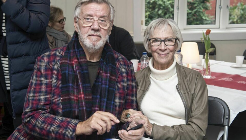 Lily Weiding fylder 95 år den 22. oktober. Her ses hun sammen med sin mand, skuespilleren Morten Grunwald, der døde sidste år. Foto: Scanpix