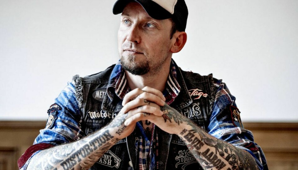 Michael Poulsen, forsanger i det danske rockband Volbeat. Foto: Scanpix