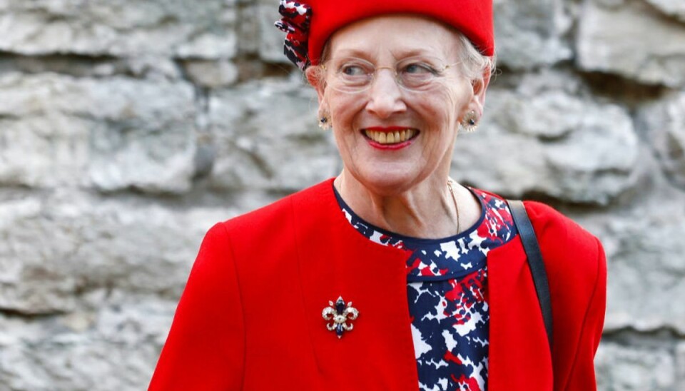 Dronning Margrethe spiser ude i aften