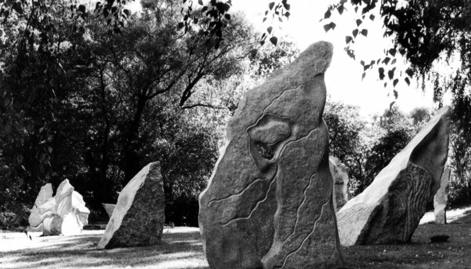 Dansk kunstner død i udlandet Skulptur af Eva Sørensen. Nu er kunstneren død – 79 år gammel. Foto: Kurt Petersen/Ritzau.