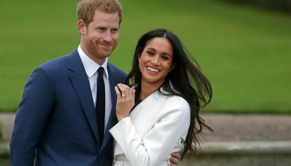 Meghan og Harry ses her, da de lige var blevet forlovet tilbage i 2017. Men nu er parret altså ikke længere i den royale familie. Foto: Daniel LEAL-OLIVAS / AFP / Scanpix