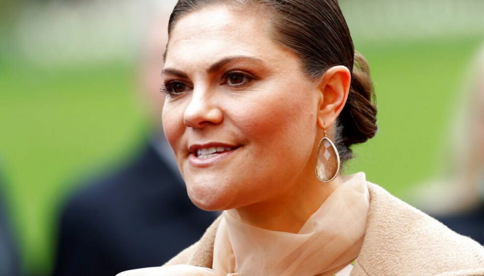 Kronprinsesse Victoria på corona-visit i Stockholm