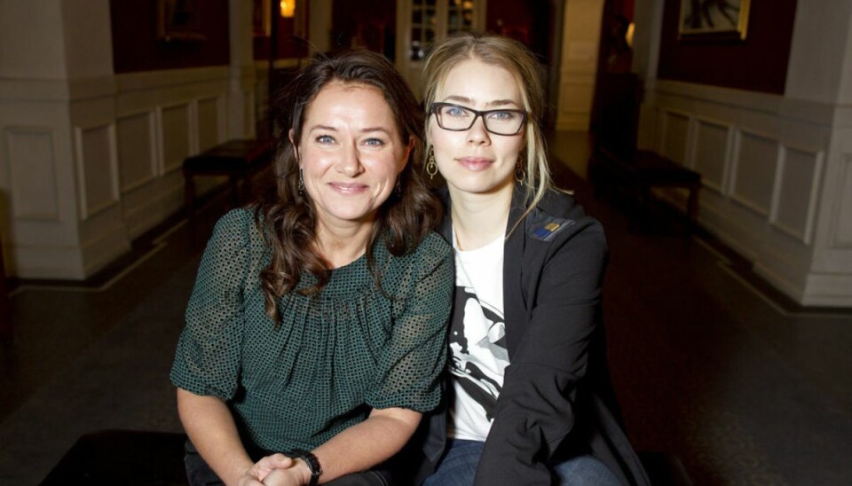 Borgen vender tilbage. Her to af seriens hovedpersoner, Sidse Babett Knudsen og Birgitte Hjort Sørensen. . (Foto: ANDREASEN LARS E/Ritzau Scanpix)