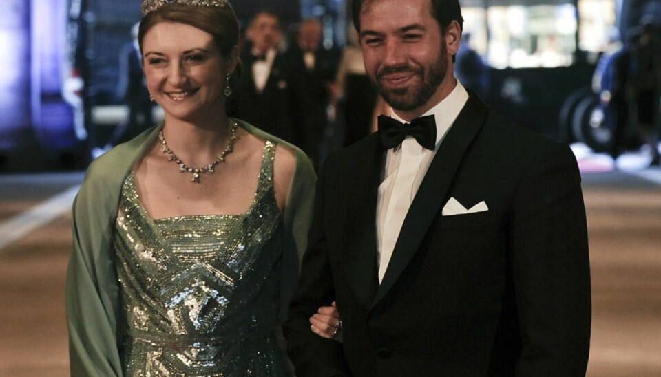 Ny royal baby har set dagens lys Søndag blev arvestorhertug Guillaume arvestorhertuginde Stephanie forældre. Foto: Toussaint Kluiters/Scanpix.