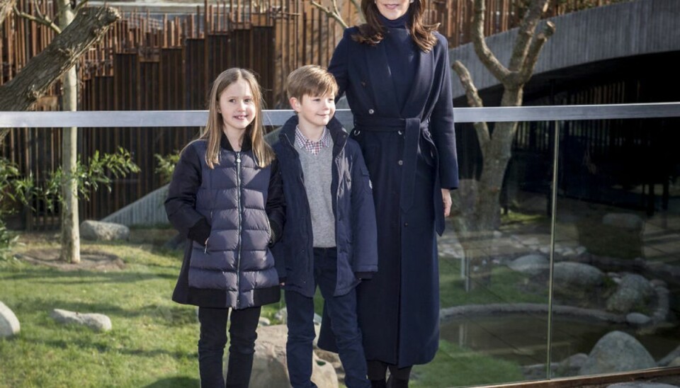 Kronprinsesse Mary fortæller om ungerne. Foto: Scanpix