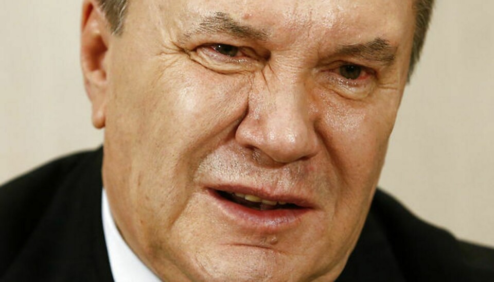 Viktor Janukovitj er idømt 13 års fængsel for forræderi mod sit land Ukraine.Foto: SERGEI KARPUKHIN / SCANPIX