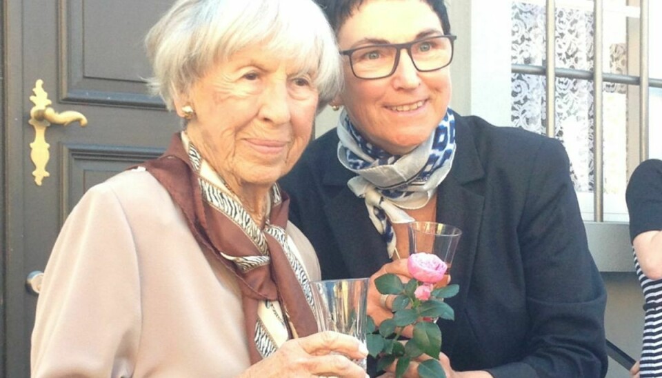 Lise Nørgaard var med, da Korsbæk blev afsløret for offentligheden. Foto: Roses Forever.