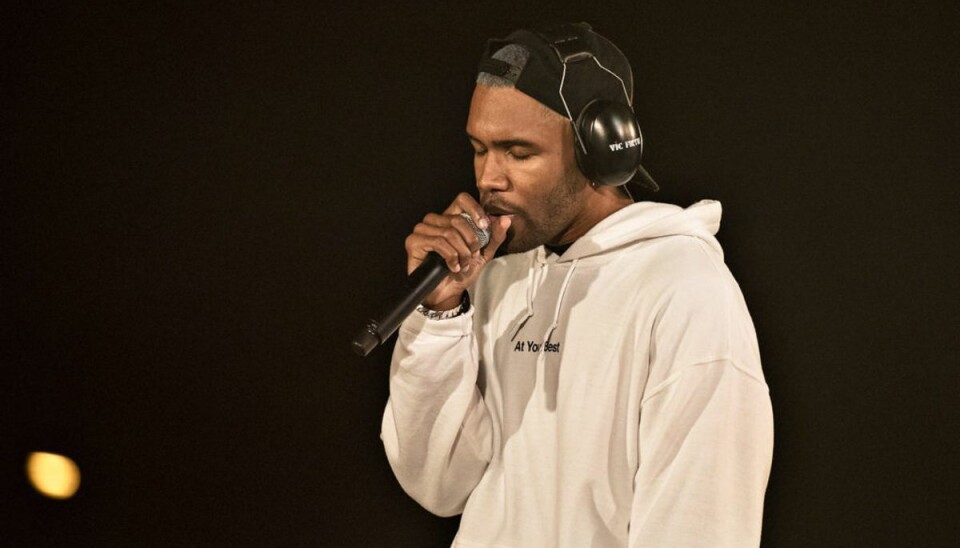 Verdensstjerne Frank Ocean, her på Northside Festival fredag den 9. juni 2017, har ikke selv kommenteret på den tragiske ulykke. Men natten til mandag lagde han pludselig en serie fotos af sig selv og sin lillebror på sin Instagram-profil. Foto: Ida Guldbæk Arentsen/Scanpix