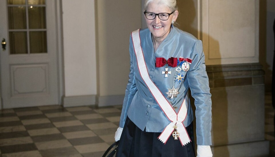80 år i dag Tidligere nationalbankdirektør Bodil Nyboe Andersen fylder 80 år fredag den 9. oktober. Her er hun fotograferet til nytårskur på Christiansborg Slot i 2017. – Foto: Liselotte Sabroe/Ritzau Scanpix.