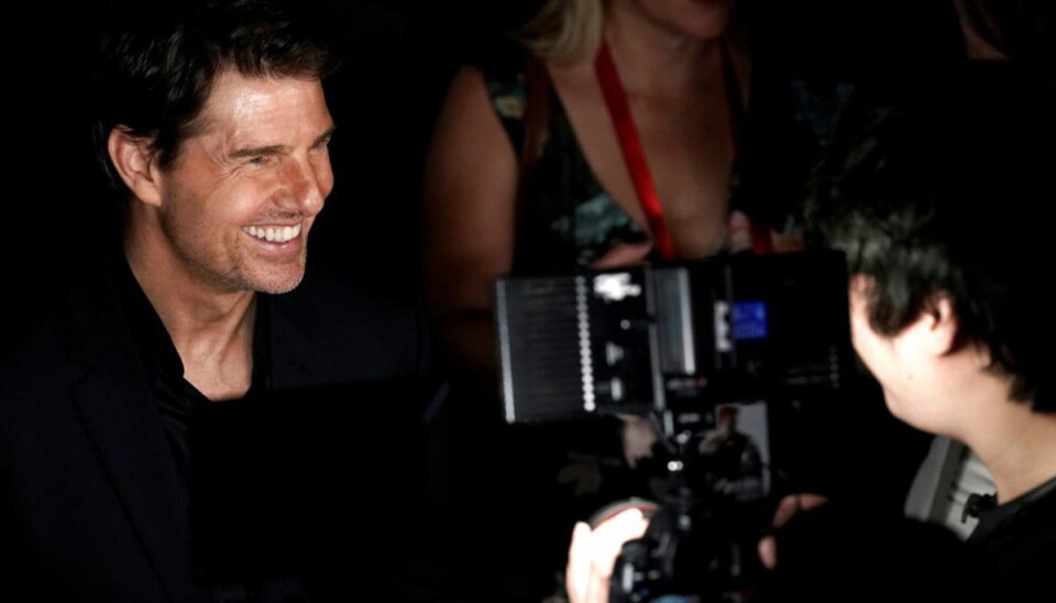Tom Cruise er glad for sit filmhold – eller også var han blevet træt af udsatte optagelser i Norge. Foto: REUTERS/Jason Lee Tom Cruise er glad for sit filmhold – eller også var han blevet træt af udsatte optagelser i Norge. Foto: REUTERS/Jason Lee