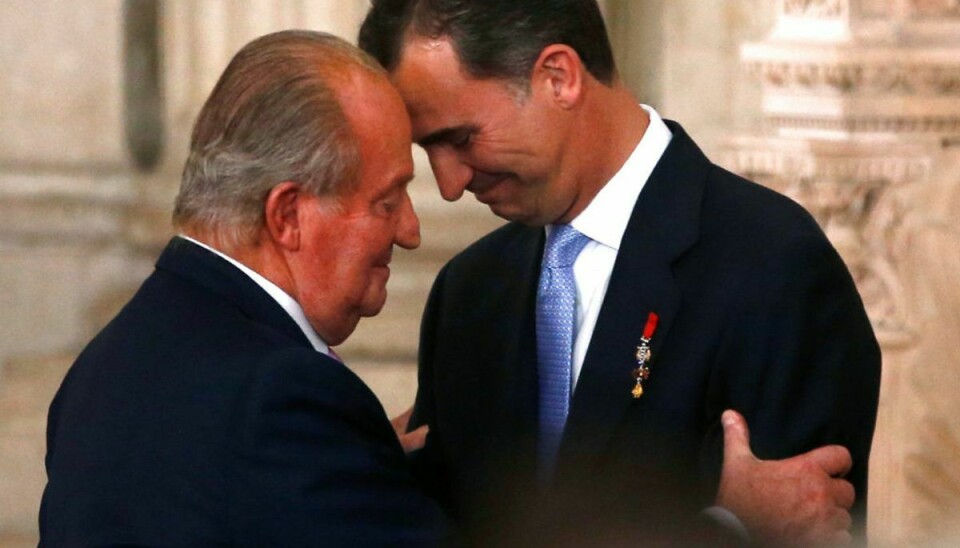 Kong Felipe overtog tronen fra sin far Juan Carlos i 2014. Foto: Scanpix